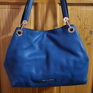 Michael Kors large cobalt blue shoulder bag